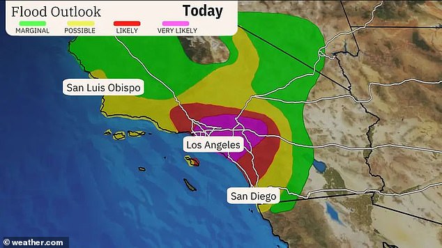 The storm is the second Pineapple Express weather system to hit the state in the past week