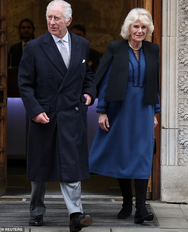 The 75-year-old monarch left the London Clinic last monday with Queen Camilla by his side