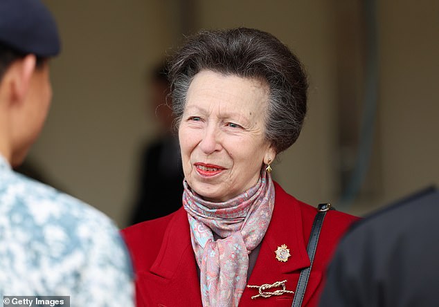 Princess Anne continues with her royal engagements today, on a visit to the Defence Explosive Ordnance Disposal Training Regiment at St George's Barracks in Bicester, Oxfordshire