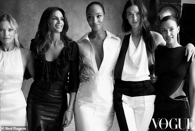 Kate, Cindy Crawford, Jourdan Dunn, Karlie Kloss and Irina Shayk looked incredible