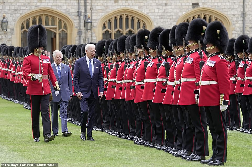 The president learned about Charles' shock diagnosis before meeting with culinary workers in Las Vegas , Nevada . He answered questions less than two hours after the Palace announced in a statement on Monday night that The King has cancer. The 75-year-old monarch has returned to London from Sandringham to begin treatment immediately.