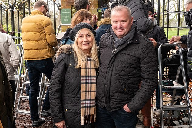 Andy and Eileen Frost of Cromer, Norfolk, who were amongst the well-wishers at Sandringham said the King 'seemed like he was doing really well'