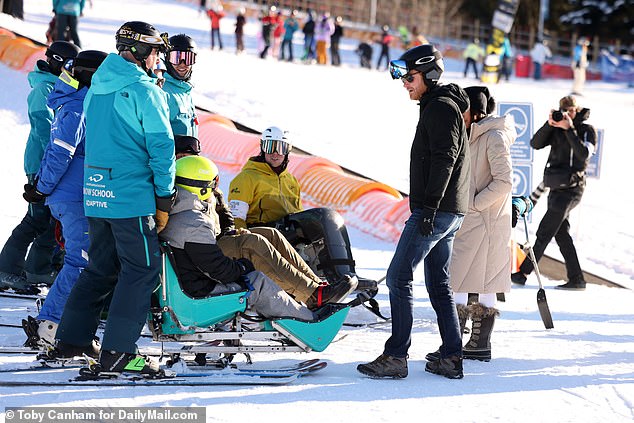 Harry and Meghan visit the Invictus games winter training camp in Whistle