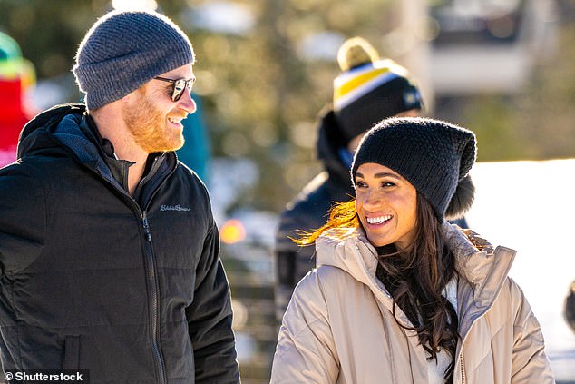 The couple were all smiles during the Valentine's Day visit