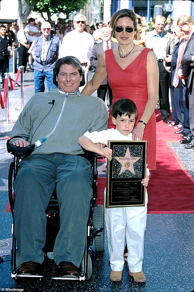 Although Will (seen with his father and mother, Dana) was just two years old when his father was paralyzed, he has since said that Christopher remained a 'super dad' to him