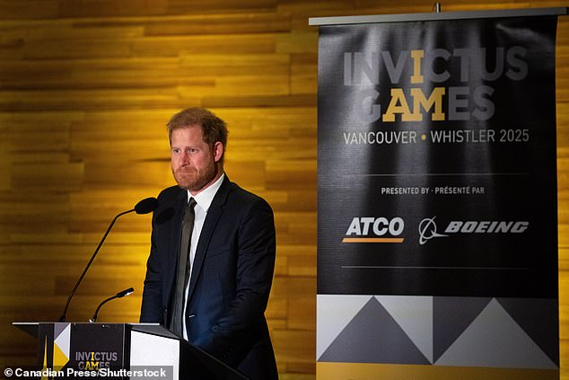 The crowd gave a standing ovation as Prince Harry took to the stage - who joked that he was going to start singing before welcoming Bublé to the stage