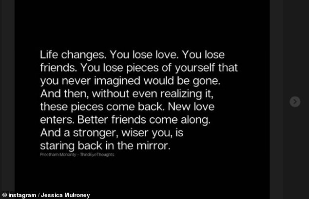 Jessica Mulroney shared a cryptic post about 'losing friends and finding better ones' - after her friendship with Meghan Markle appeared to come to an end
