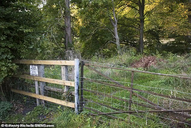 It is claimed the path (pictured) has been opened to the public for decades with ramblers using it