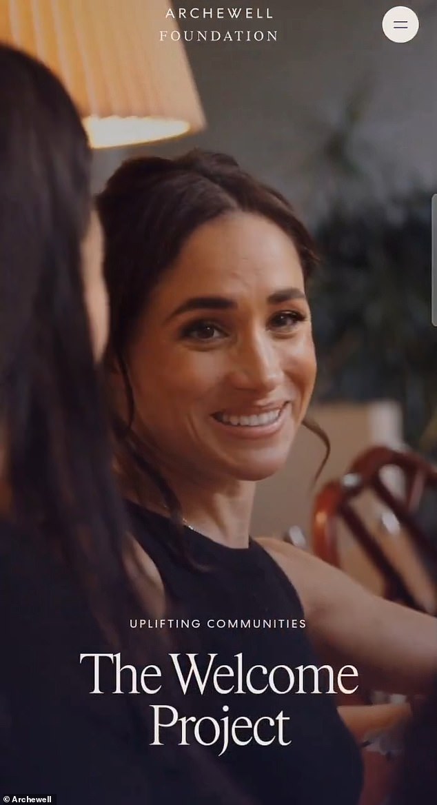 Meghan is seen cooking traditional Afghan food with a group of 15 women in the new video