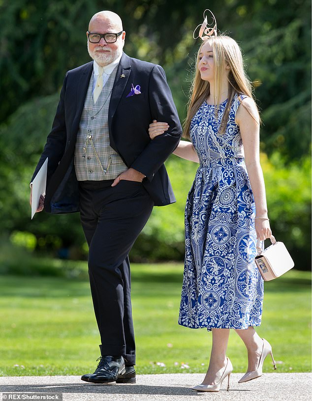 Gary Goldsmith with his daughter Tallulah at Pippa Middleton's wedding in Berkshire in 2017