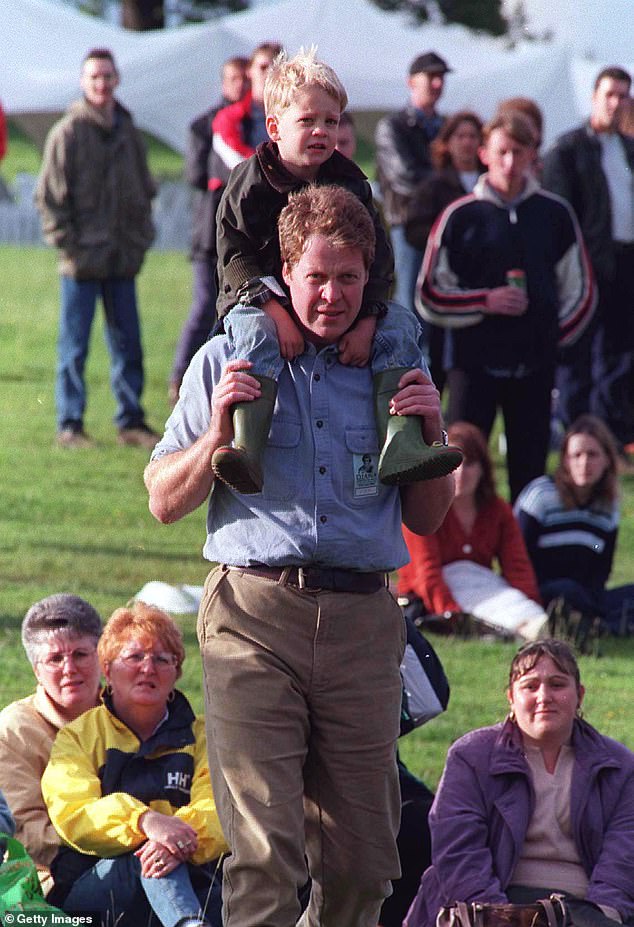 Aside from a handful of photo calls with his father, Louis was kept largely out of the spotlight