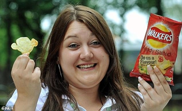 Beth Brenner found a Walkers crisp shaped like the company's brand ambassador: former footballer and now presenter Gary Lineker