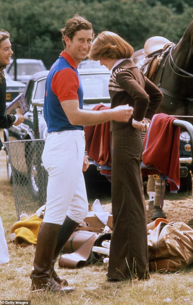 Charles and Lady Sarah are snapped together at Windsor in June 1977. She was at the centre of speculation about Charles's future