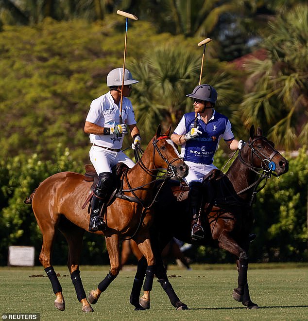 The Argentinian polo player - who's been dubbed the ' David Beckham ' of the sport - took to his Instagram account to share photographs from the celebrity pro-am game, which benefited Harry's charity Sentebale