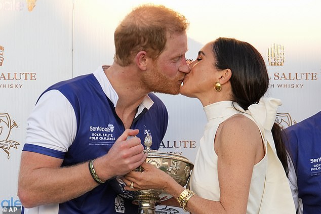 While Harry's 'home' club is the Santa Barbara Polo and Racquet Club in California , a ten-minute drive from the Sussexes' £12 million Montecito mansion, he appeared equally at ease in Wellington, Florida