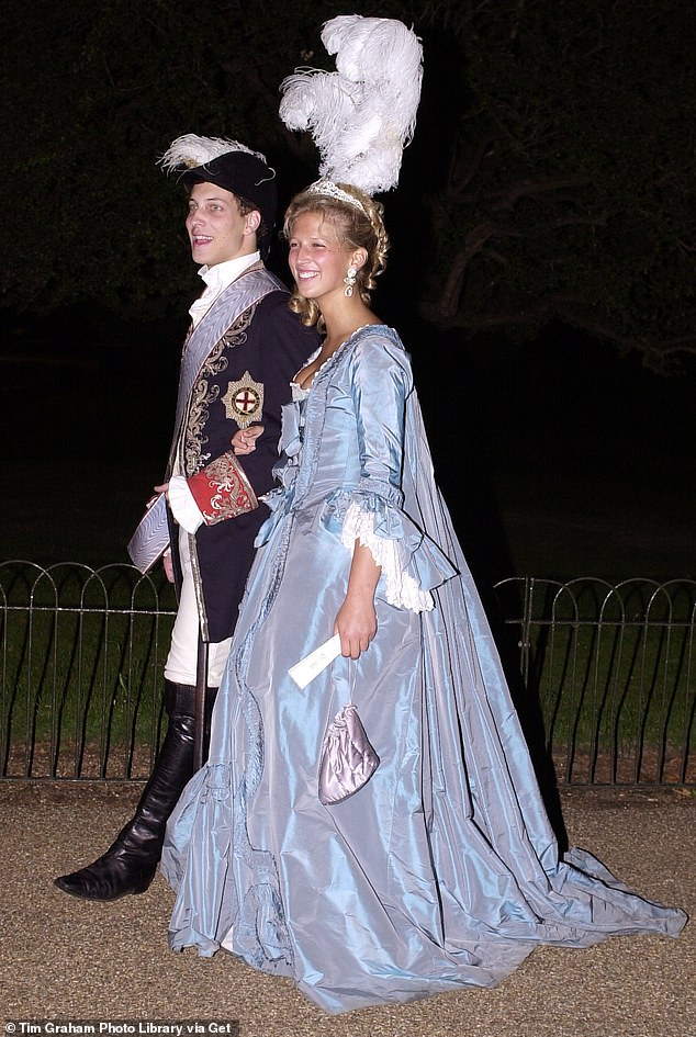 Lord Frederick and sister Lady Gabriella at a lavish £100,000 21st birthday celebration at Kensington Palace. It  featured live camels and food served in carts pulled by miniature ponies