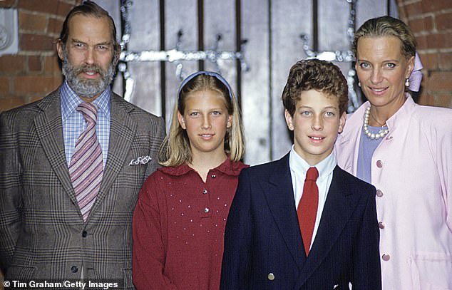 Lord Frederick is accompanied by his father, Prince Michael, sister Lady Gabriella and his mother, Princess Michael, on his first day at Eton College