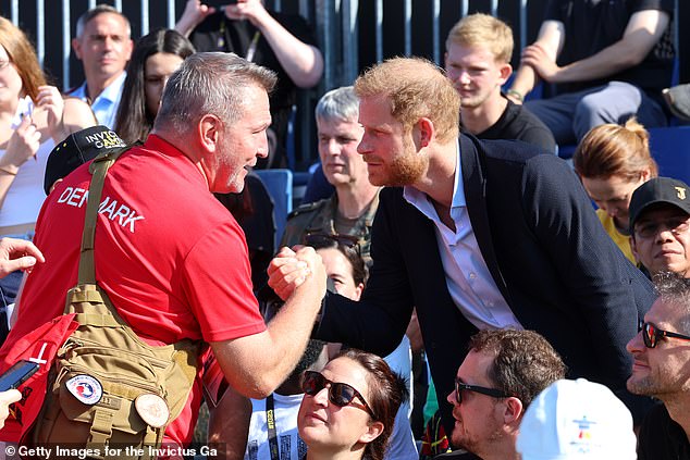 The series will be produced by Boardwalk Pictures, who are also behind hit Netflix shows Chef’s Table, Pepsi, Where’s My Jet? and Sex, Love & Goop  (pictured: Harry at the Invictus Games in Dusseldorf, Germany in September 2023)