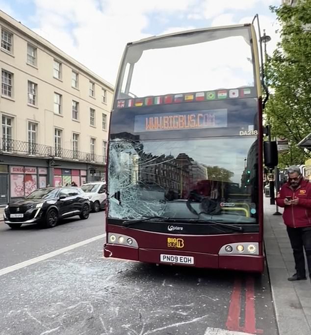 Tennyson who the horse who ran into a double-decker bus, smashing its windscreen