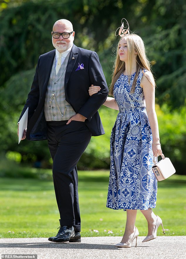 Gary Goldsmith with his daughter Tallulah at Pippa Middleton's wedding in Berkshire in 2017