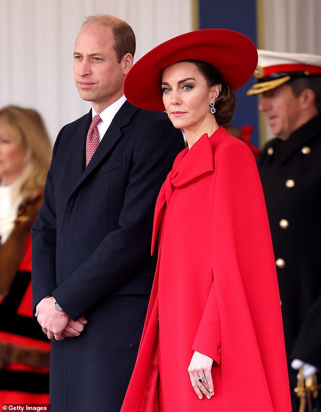 Garcelle said it was it was 'shad[y]' for the Kate and William to miss Lilibet's first birthday. Above: The couple snapped in November