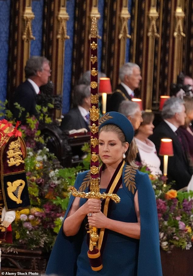 Penny's duties included carrying the eight-pound Sword of State for 51 minutes