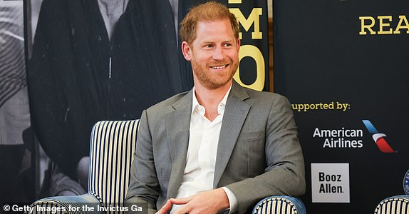 LONDON, ENGLAND - MAY 07: Prince Harry, Duke of Sussex, Patron of the Invictus Games Foundation onstage during The Invictus Games Foundation Conversation titled "Realising a Global Community" at the Honourable Artillery Company on May 07, 2024 in London, England. The event marks 10 years since the inaugural Invictus Games in London 2014 (Photo by Chris Jackson/Getty Images for The Invictus Games Foundation)