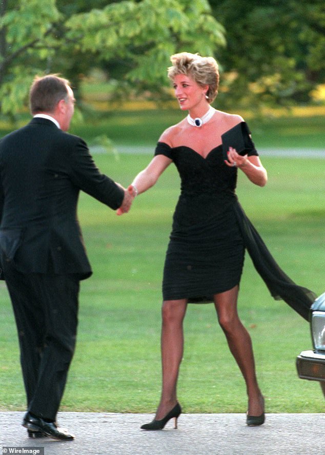 Revenge in style: On the same night in 1994 that Prince Charles admitted to the nation he had cheated on his wife, Diana attended a Vanity Fair party - and made sure the world's media was firmly fixed on her