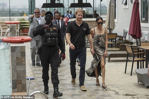 The Sussexes also enjoyed cultural events, a trip to a polo club, meeting injured soldiers at a military hospital and playing adaptive sports