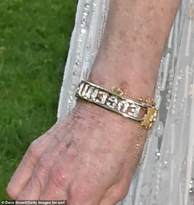 The glamorous bracelet read 'Eugenie' on one side