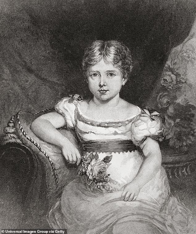 A portrait of Princess Victoria aged six. The little girl was raised in the confines of Kensington Palace