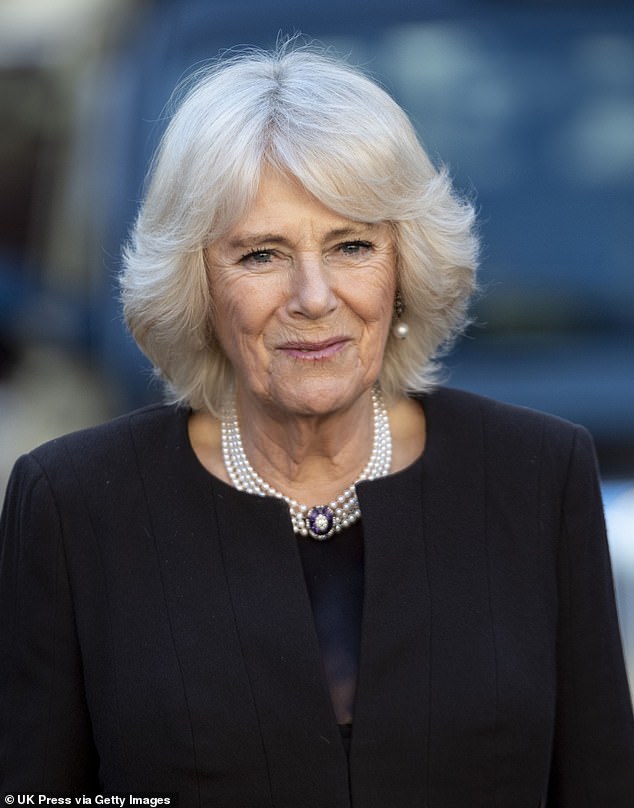 Jo Hansford is particularly renowned for her extensive collaboration with Queen Camilla (above)