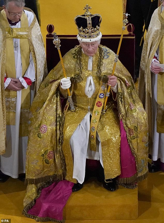 He was crowned in a majestic ceremony inside Westminster Abbey a year ago today. King Charles' Coronation was watched by more than 20million people in the UK and millions more around the world