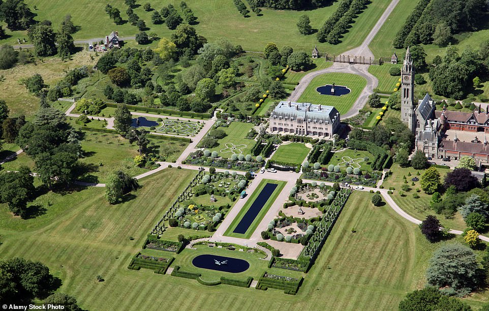 Eaton Hall in Cheshire, the seat of the Duke of Westminster. Around 400 guests have attended a wedding reception at the luxury home