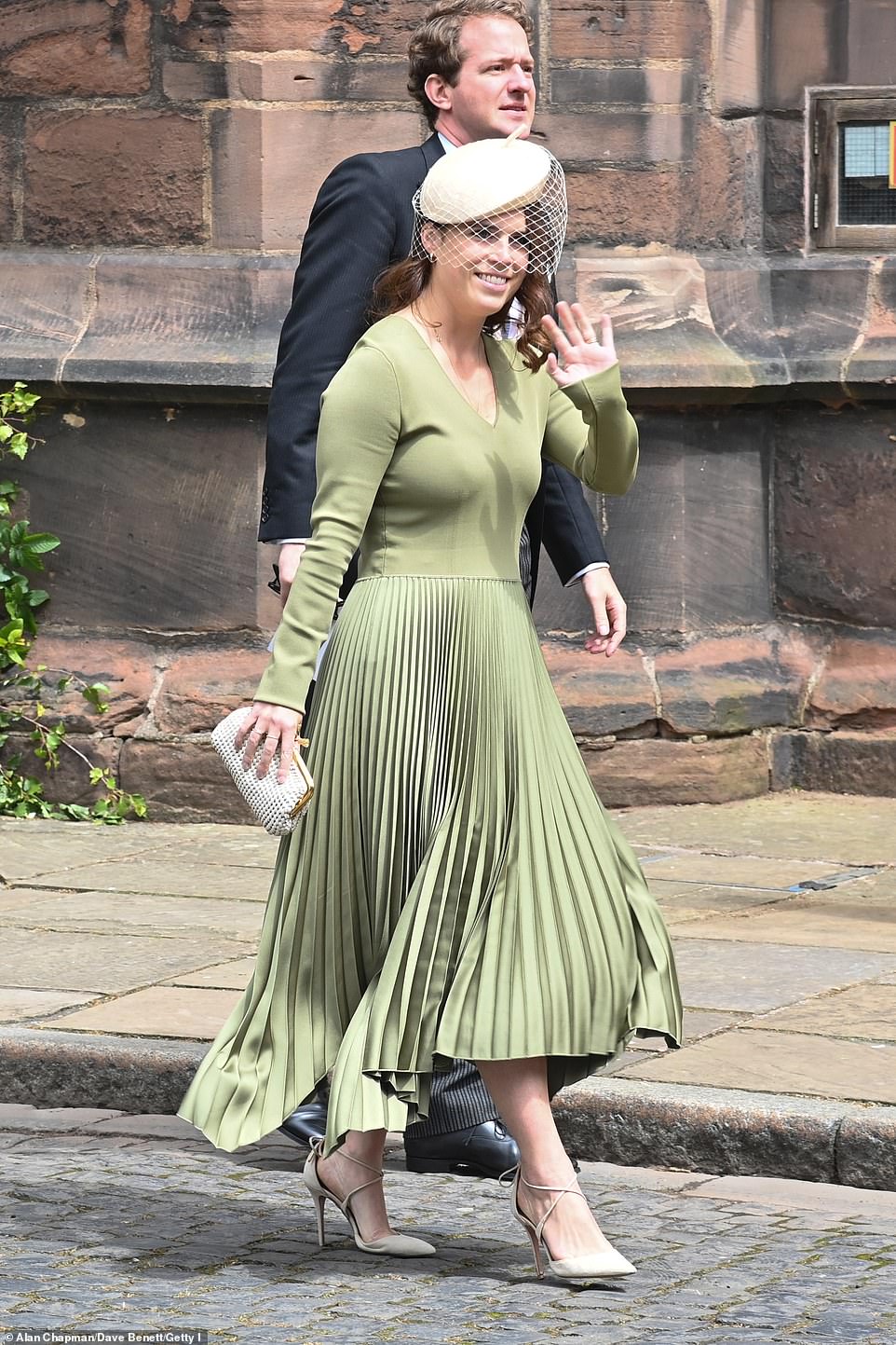 Princess Eugenie of York attends the wedding of The Duke of Westminster and Miss Olivia Henson