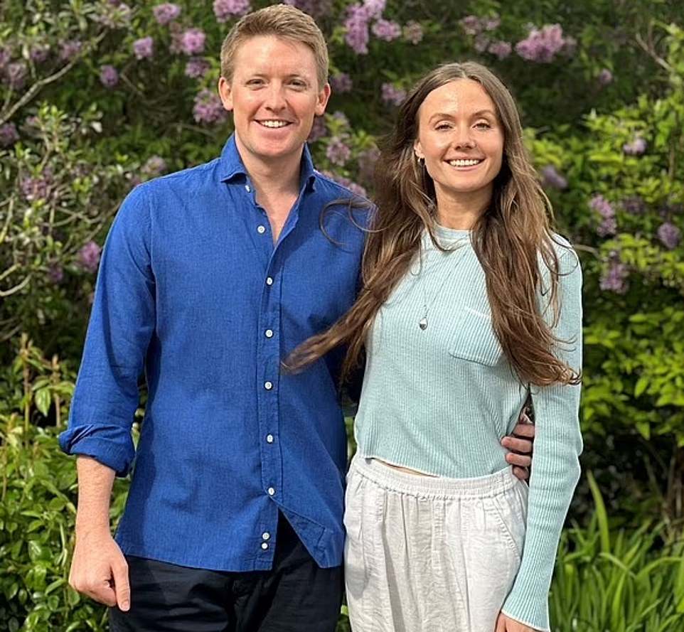 The Duke 33, wed Olivia Henson, 31, (pictured) in Cheshire today. This was the official photo for the wedding announcement on April 23