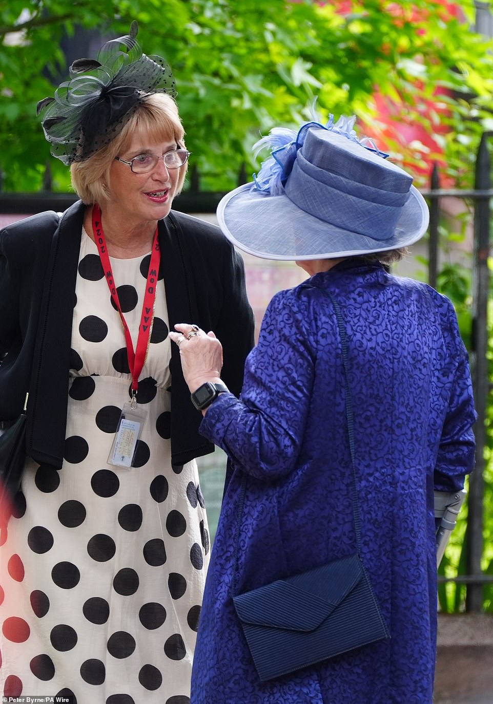 Guests arrive for the wedding of Hugh Grosvenor to Olivia Henson at Chester Cathedral