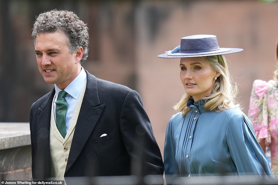 Thomas Van Straubenzee and wife arrive for the ceremony today