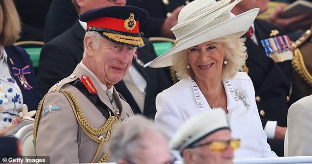 The King and Queen then attended the early part of an event in Normandy on June 6 - before returning home to the UK