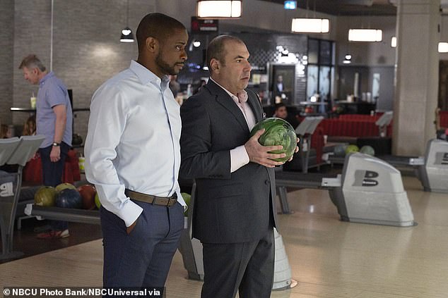 Dule Hill as Alex, Rick Hoffman as Louis Litt in season nine of Suits, which will air on Netflix from July 1