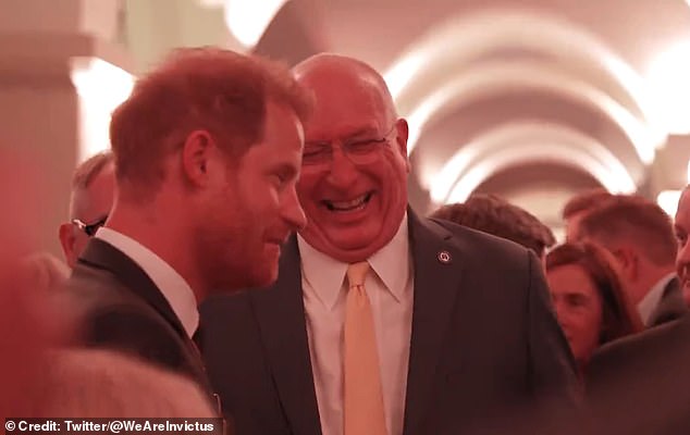 The Duke of Sussex appeared in good spirits as he spoke with attendees on the 10th anniversary of the games on May 8