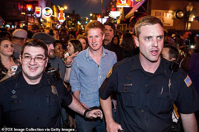 The show hired security to escort Matthew, who was pretending to be Prince Harry, around