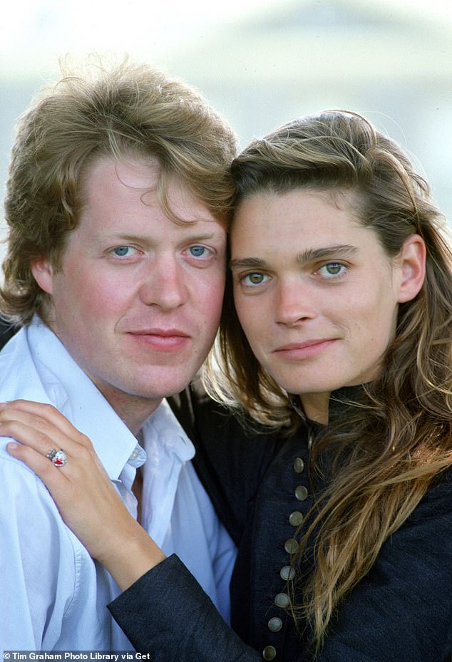 Charles Spencer and his first wife model Victoria Lockwood whom he proposed to after a whirlwind six-week romance