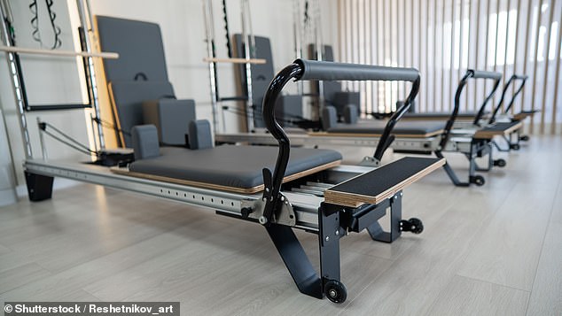 The mother-of-three claims the incident derailed her international music career and left her with pain in her wrist (stock image of a reformer machine)