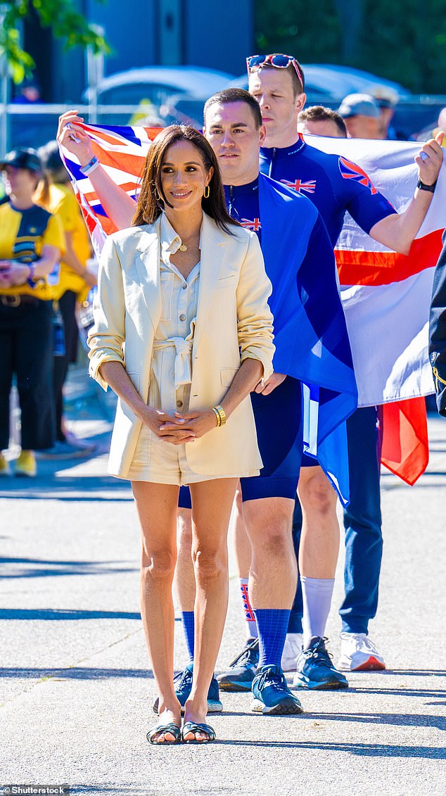 Meghan during day 6 of the Invictus Games 2023 at the Merkur Spiel-Arena in Dusseldorf