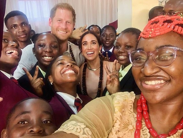 The Sussex Squad – a group of Harry and Meghan fans – were out in force as they cheered the Duke and Duchess on their arrival