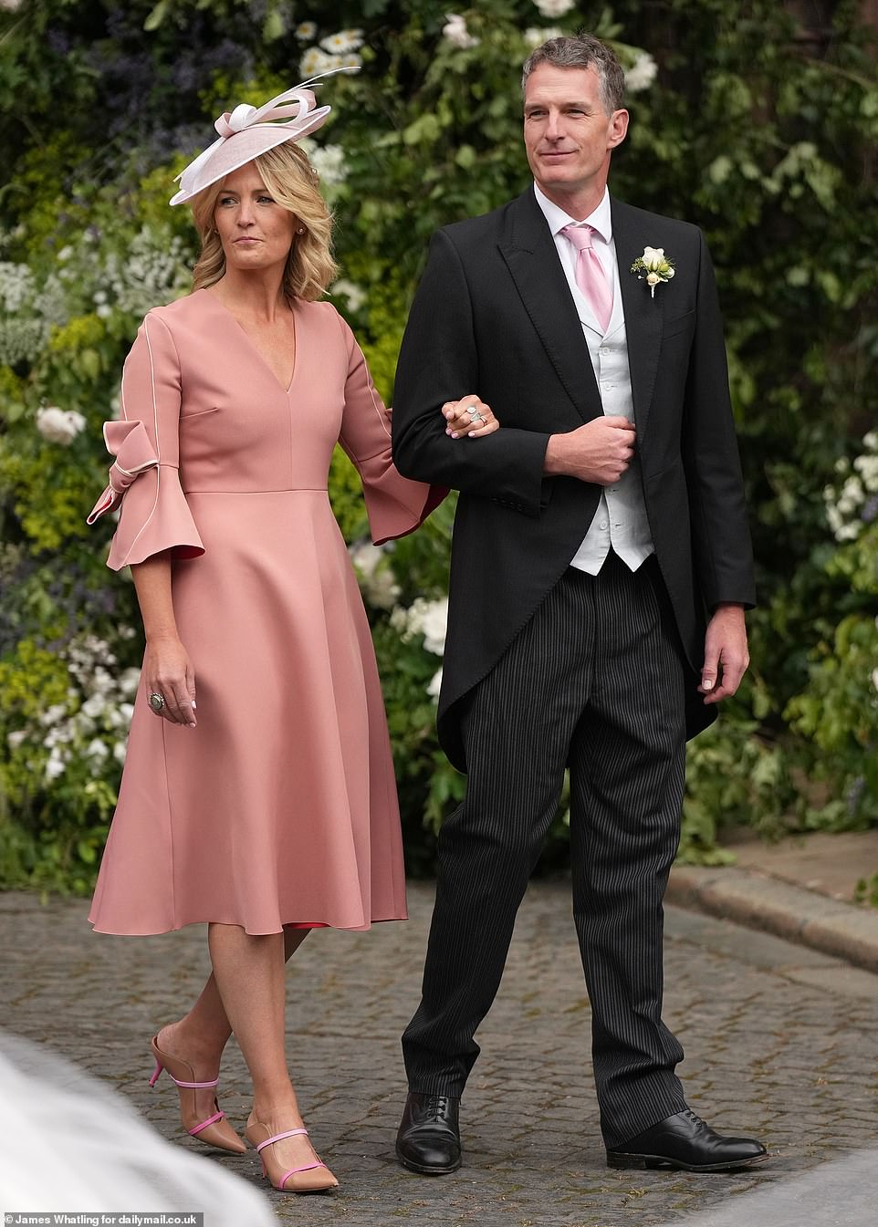 Lady Edwina Grosvenor and Dan Snow attend the society wedding of the year