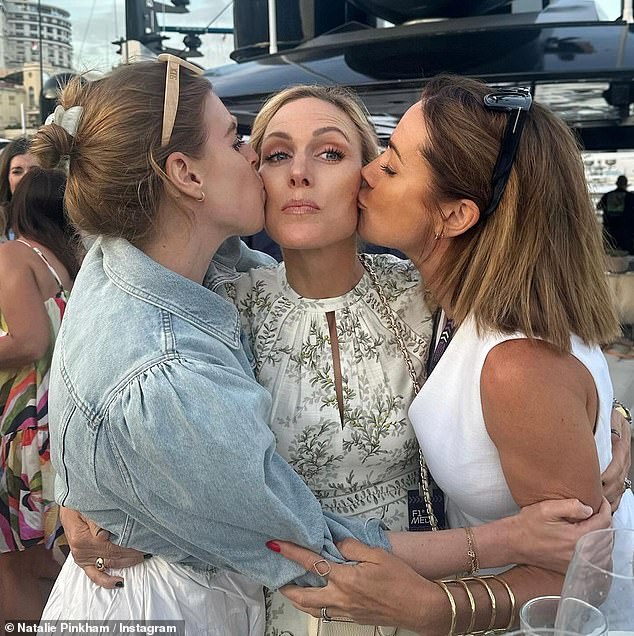 A heartwarming insight into the relationship between Zara Tindall (pictured in the middle) and Princess Beatrice (pictured on the left), shows just how close the cousins are after they were spotted sharing a loving embrace