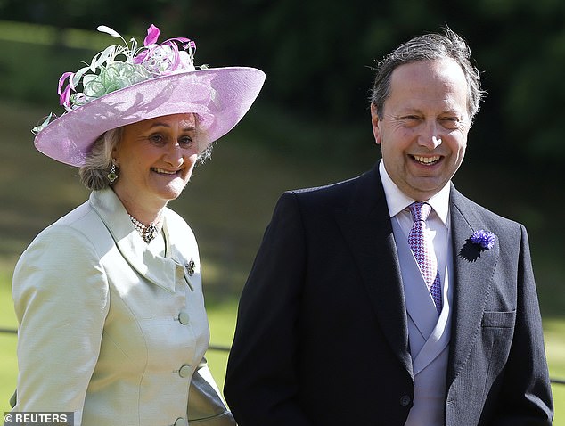 Claire van Straubenzee and her husband Alex at St Michael's Church in Alnwick in June 2013