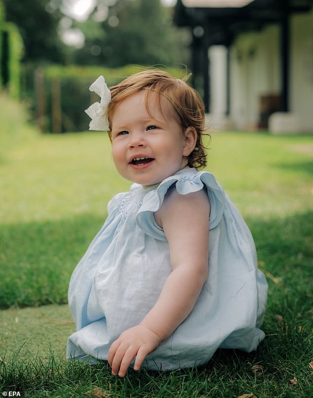 Princess Lilibet will be celebrating her second birthday today, after marking her first birthday in Frogmore Cottage last year (pictured) while the family was in the UK for Queen Elizabeth's Platinum Jubilee